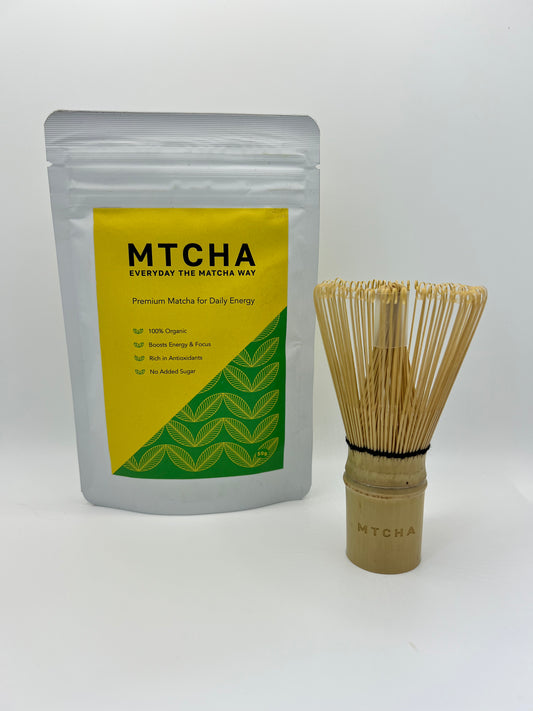 The First Whisker Starter Kit (50g matcha + whisk)
